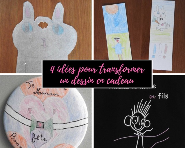 4 idées pour transformer un dessin en cadeau